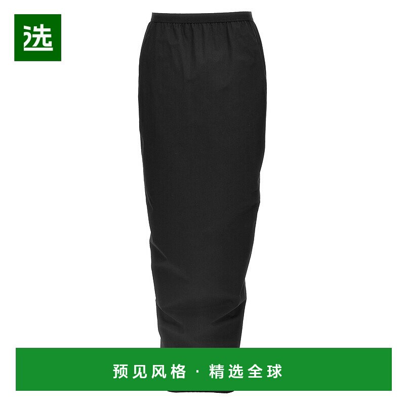 香港直邮Rick Owens 开衩半身裙 RP01E7331P09a字裙
