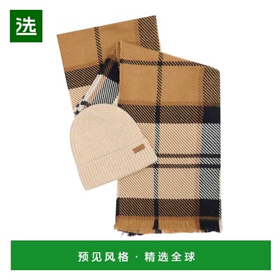 香港直邮Barbour 女士围巾 LGS0094BR52 AW2025 花色 Pendle Bean