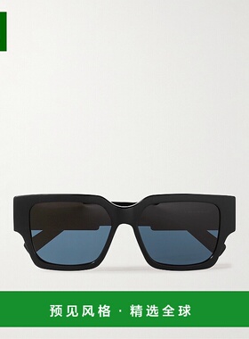 1h可退 香港直邮DIOR 迪奥 男士 徽标方框太阳镜 DM40013U1