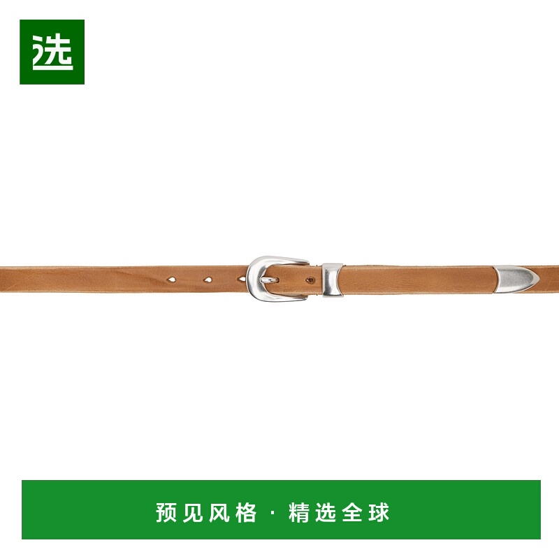 1h可退 香港直邮Our Legacy 男士 黄褐色 2 CM 腰带 A2258CDD牛皮