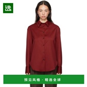 美国直邮 女装 Loulou 酒红色 1h可退 衬衫 Studio Eliana 女