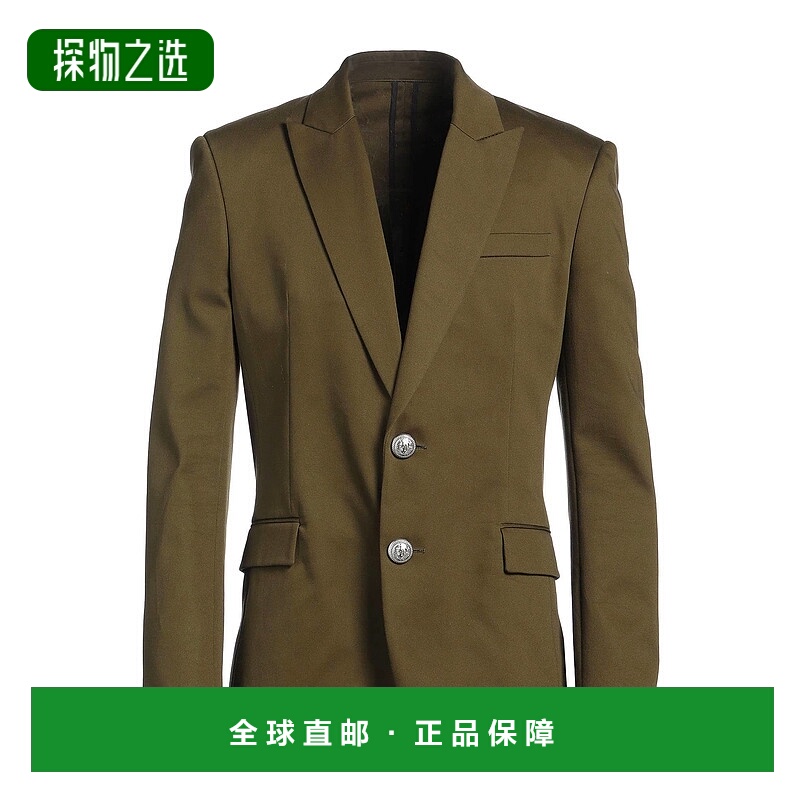 香港直邮Balmain 巴尔曼 男士 西装外套 green绿色 舒适时尚