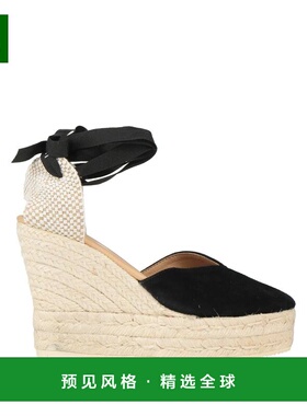 1h可退 香港直邮manebi 女士 帆布面凉鞋 black黑色 舒适时尚