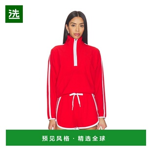 1h可退 香港直邮beyond yoga 女士 Course 撞色半拉链套头衫上衣