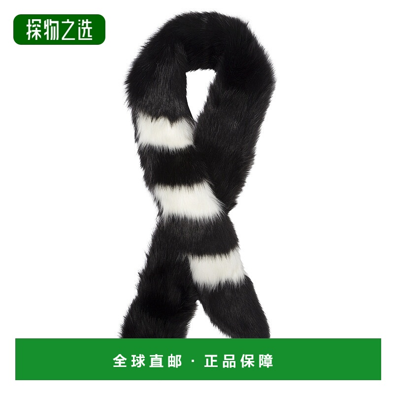 香港直邮off-white 女士 FAKE 皮草围巾 QMA0022370511000B