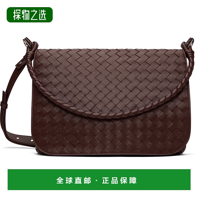 1h可退 香港直邮Bottega Veneta 葆蝶家 男士 棕色 Swing 斜挎包
