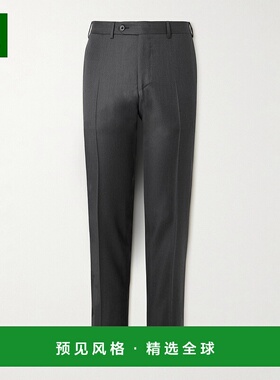 1h可退 香港直邮Canali 康钠丽 男士 150s 修身直筒超羊毛/斜纹布