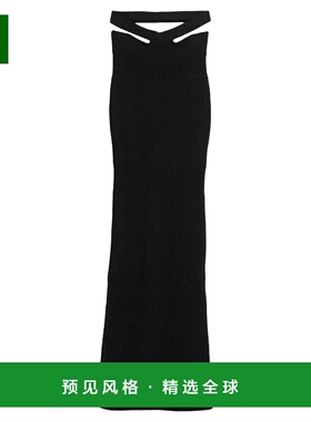 1h可退 香港直邮ANDREĀDAMO 女士 长款半身裙 black黑色 舒适时尚