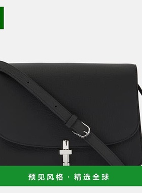 1h可退 香港直邮The Row 女士 Sofia 10 皮革斜挎包 black黑色 舒