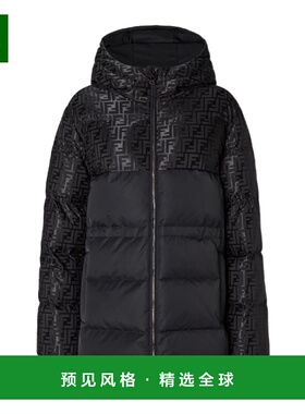 香港直邮FENDI 女士羽绒服 FAN231AT91F0GME AW2025 黑色 长袖连