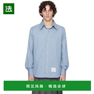 1h可退 香港直邮Thom Browne 汤姆·布朗 男士 蓝色 Straight Fit