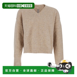 香港直邮Rick 男士 Owens 瑞克·欧文斯 浅褐色V领 Lilies 1h可退