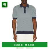 香港直邮Fred Perry 弗莱德.派瑞 1h可退 男士 棋盘图案针织Polo