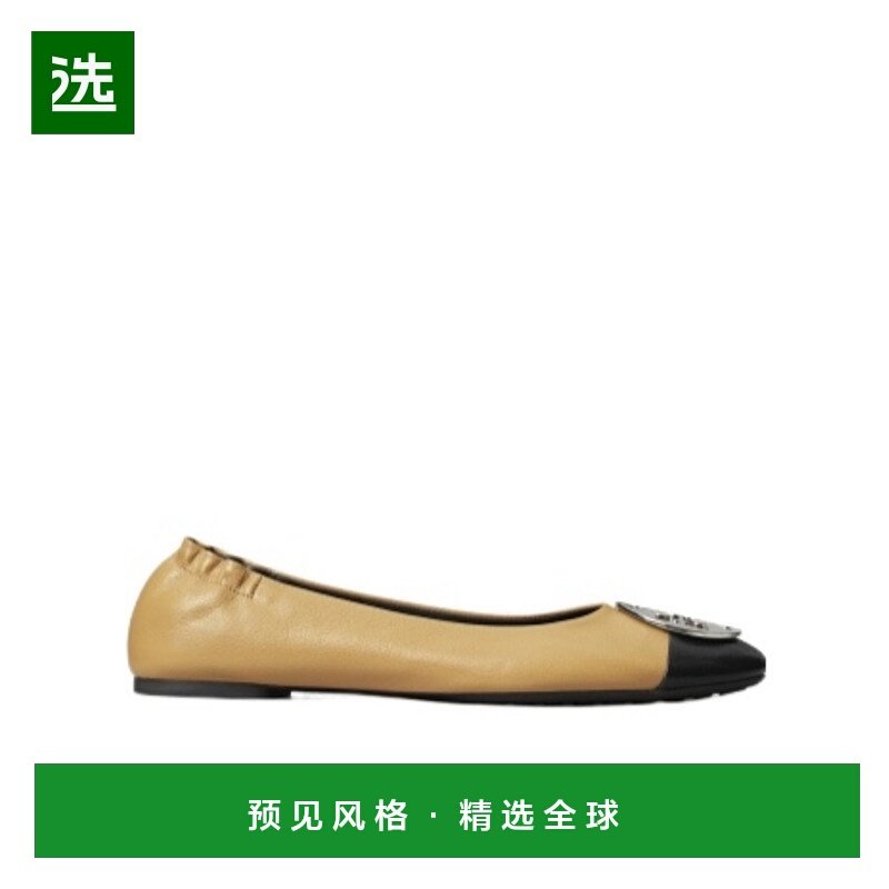 香港直邮Tory Burch 拼色芭蕾一脚蹬平底鞋 156309