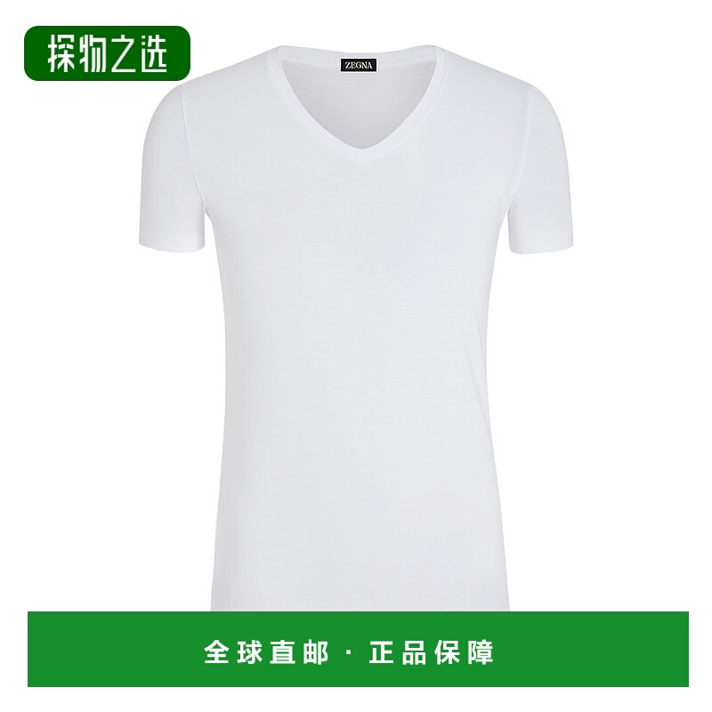 香港直邮Zegna V字领T恤 N2M80010