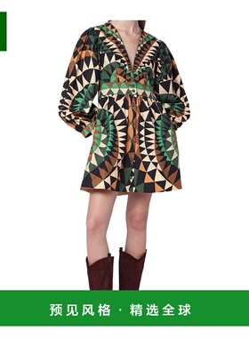 香港直邮Farm Rio 长袖连衣裙 351132