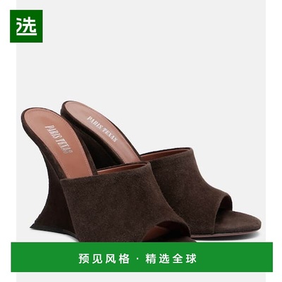 1h可退 香港直邮Paris Texas 女士 Nina 105 绒面革凉拖