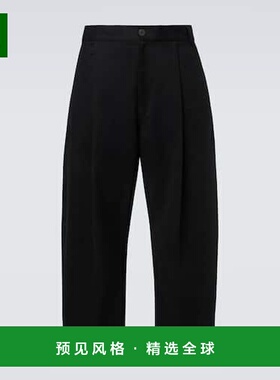 1h可退 香港直邮Studio Nicholson 男士 Sorte barrel-leg 棉质斜