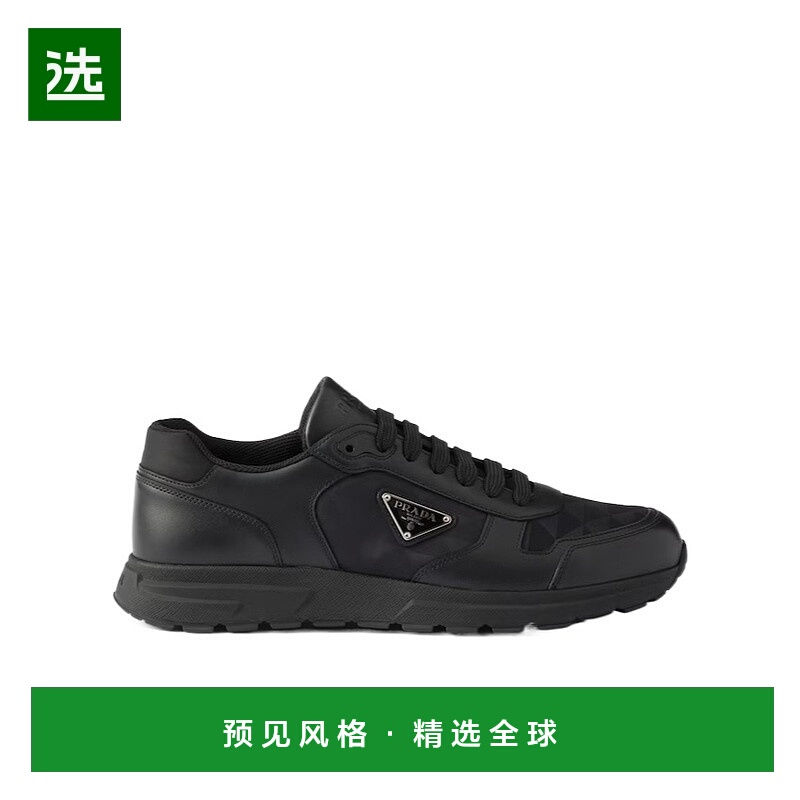 香港直邮Prada Prax 2.0 Re-Nylon 和皮革运动鞋 2EE4443LNWFG000