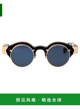 1h可退 香港直邮Matsuda 女士 ACETATE+METAL 哑光金色蓝色灰色太