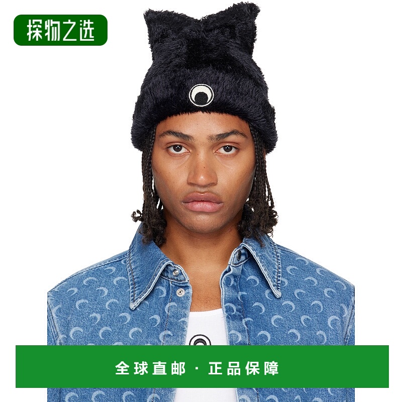 香港直邮Marine Serre 男士 黑色 Wild Fluffy Knit Kawaii 毛线