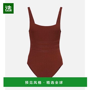 1h可退 香港直邮ERES 女士 Glory 提花泳衣 004160 brown棕色 舒