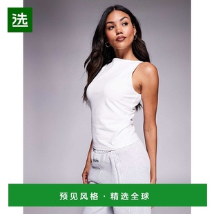 香港直邮ASOS 白色 女士 设计胸部高领背心 性感 Fuller 1h可退