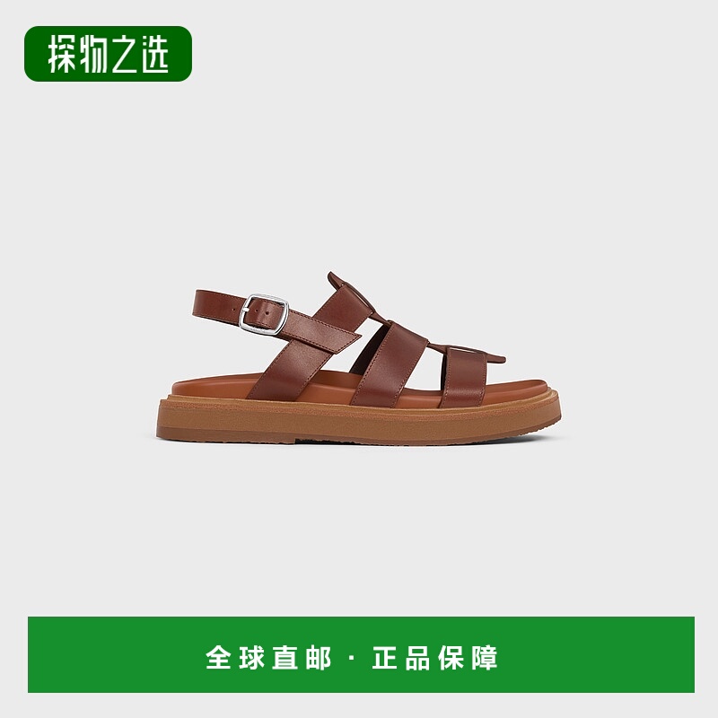 欧洲直邮CELINE24新品CELINE TIPPI 植鞣小牛皮凉鞋