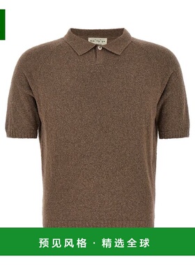 香港直邮MA'RY'YA 男士衬衫 YPK002C3 SS2025 棕色 Bouclé cotto