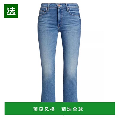 1h可退 【美国直邮】Mother|The Insider 九分磨边牛仔裤直筒裤