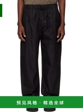 1h可退 香港直邮South2 West8 男士 黑色 Belted C.S. 长裤 QV557