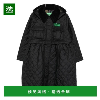 香港直邮Barbour 女士户外风衣 LQU1890LQUBK11 SS2026 黑色 Barb