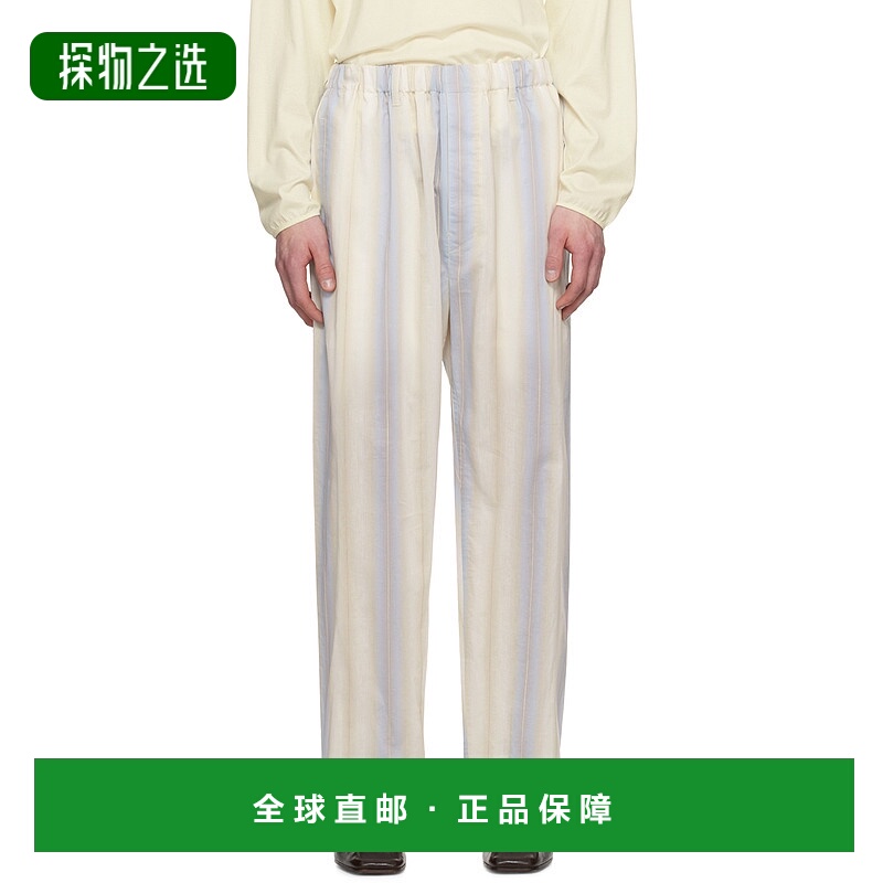 香港直邮Lemaire Relaxed 条纹休闲裤 PA1047LF1259