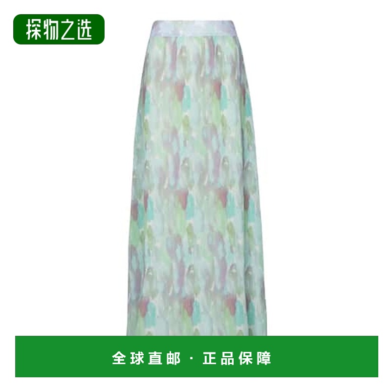 香港直邮GANNI 甘尼 女士 褶裥长款半身裙 colorful花色 舒适时尚