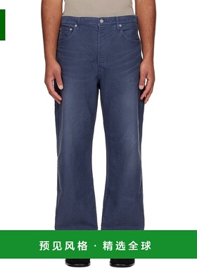 1h可退 香港直邮Visvim 维斯维木 男士 海军蓝 Fluxus 01 Wide G.