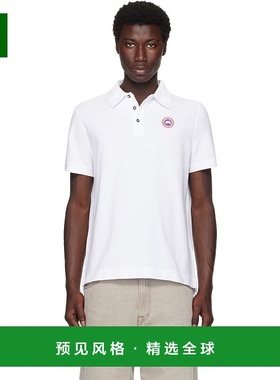 1h可退 香港直邮Canada Goose 加拿大鹅 男士 白色 Beckley Polo