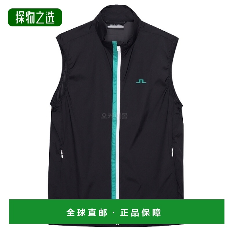 韩国直邮J．Lindeberg金·林德伯格上装T恤男女款黑色立领无袖