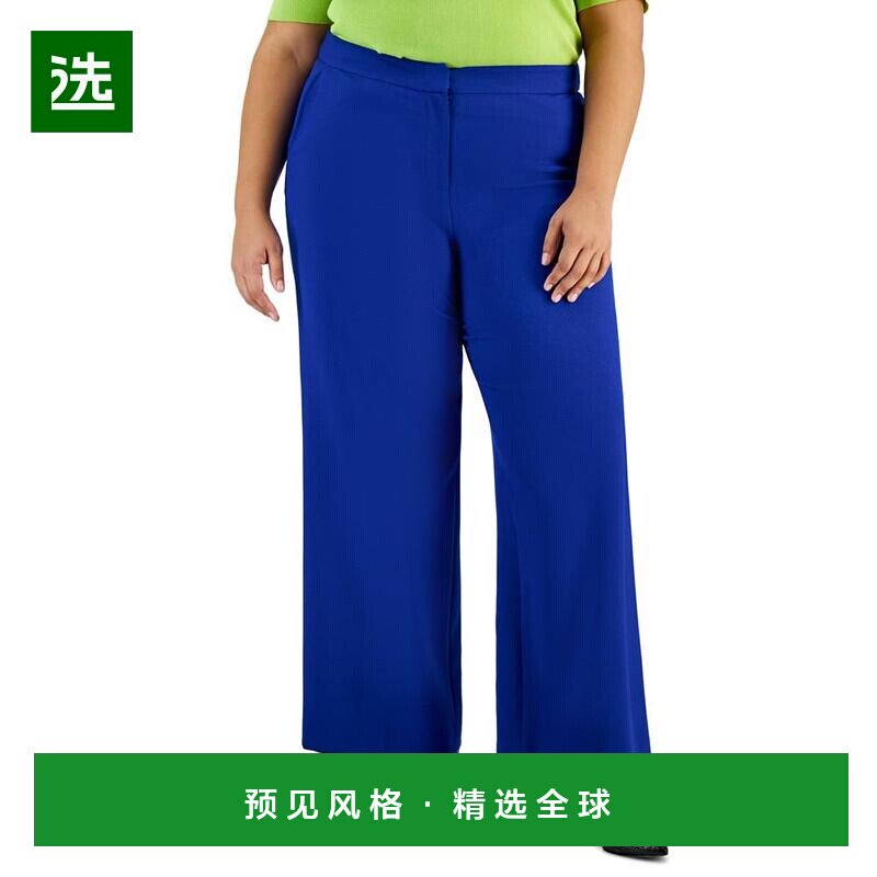 【美国直邮】Tahari ASL|女装中腰阔腿裤大码休闲裤