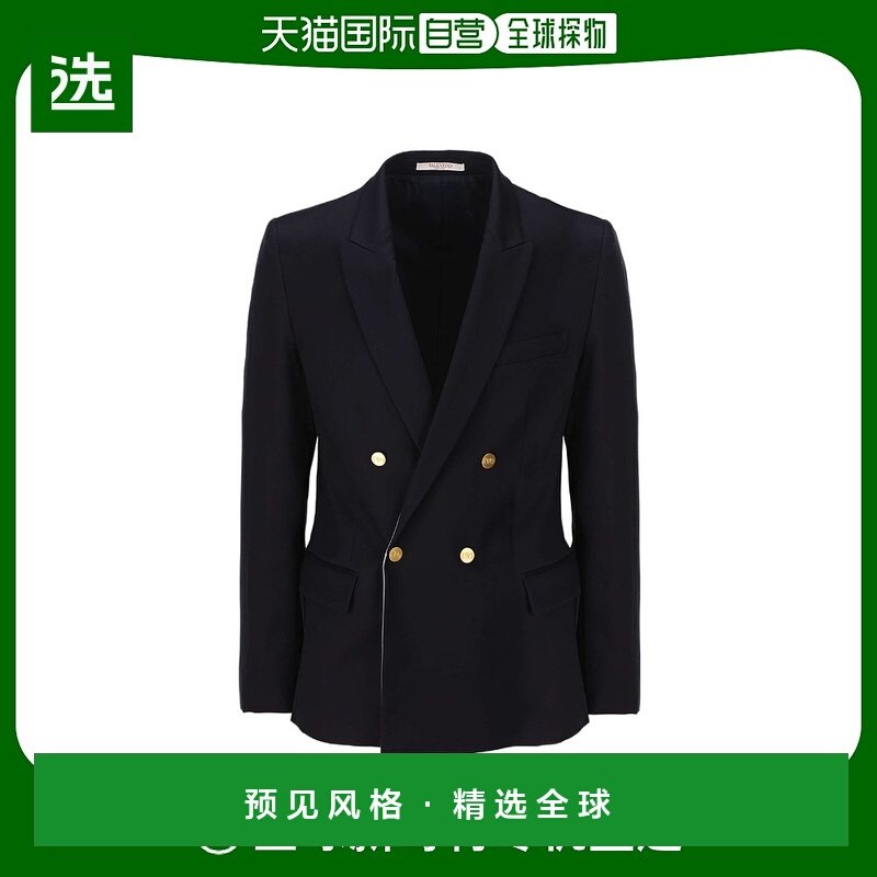 【99新未使用】香港直邮Valentino 双排扣西装外套 2V3CEE40903