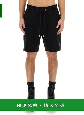 香港直邮BELSTAFF 男士短裤 104305BLACK SS2023 黑色 抽绳短裤