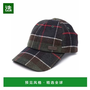 香港直邮Barbour 男士帽子 MHA0553TN11 AW2025 绿色 格纹棒球帽