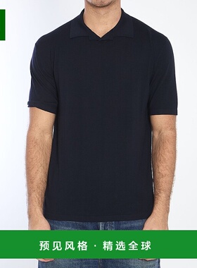 香港直邮The Row 男士 短袖羊毛Polo衫 919Y590 blac新款
