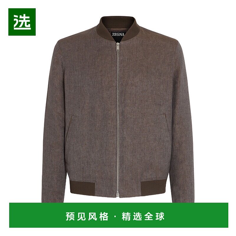 香港直邮Zegna OASI LINO 飞行员夹克 UFT54A9F145杰尼亚