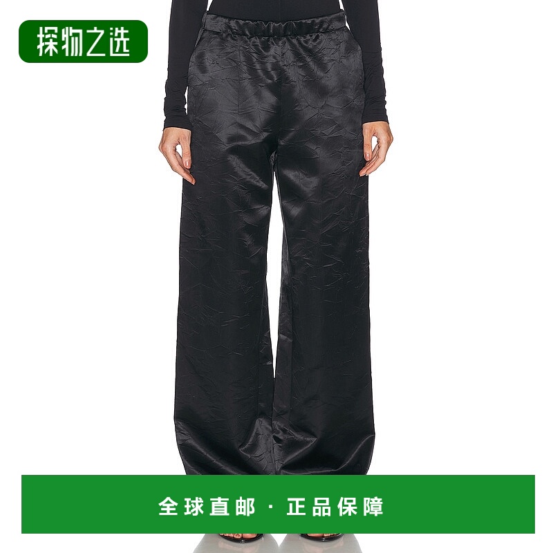 香港直邮Givenchy 纪梵希 女士 黑色 Fluid 长裤 BW515K15V4