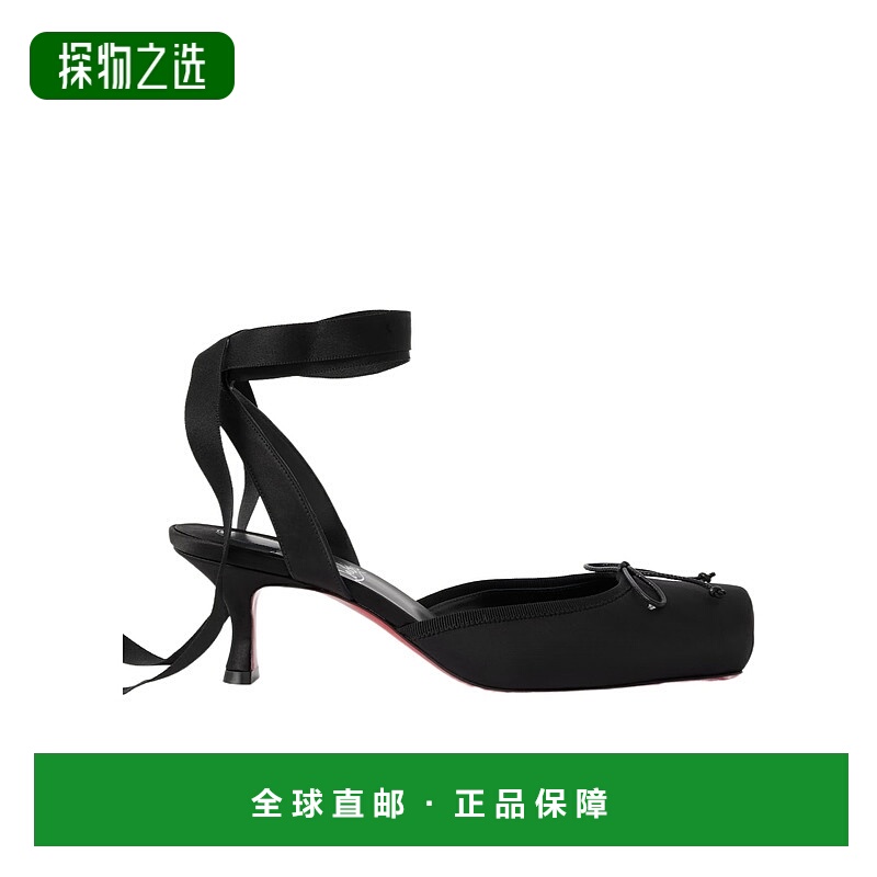 香港直邮Christian Louboutin Cassia 55 系带罗缎饰边高跟凉鞋 1