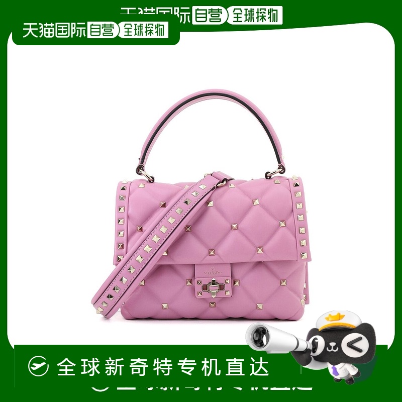 香港直邮Valentino 铆钉徽标手提包 WB0B55NAP华