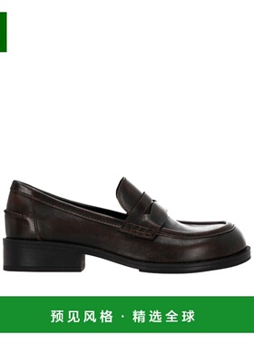 香港直邮ASH 女士休闲鞋 RINGO01BLACK SS2025 深棕色 圆头乐福鞋