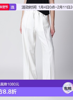 1h可退 香港直邮DARKPARK 女士 白色鸢尾花裤子(crêpe) WTR37FAC