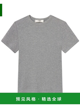 香港直邮FRAME 女士T恤 WF25JKT012HGRY AW2025 灰色 圆领短袖T恤