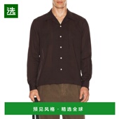 MRF25SH055 1h可退 brown棕色 薄纱长袖 衬衫 香港直邮Bode 男士